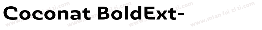 Coconat BoldExt字体转换
